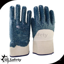 Beste Trikotliner Nitril 3/4 beschichtete Handschuhe, Arbeitshandschuhe, Sicherheitsmanschette / Ölbeständige Handschuhe